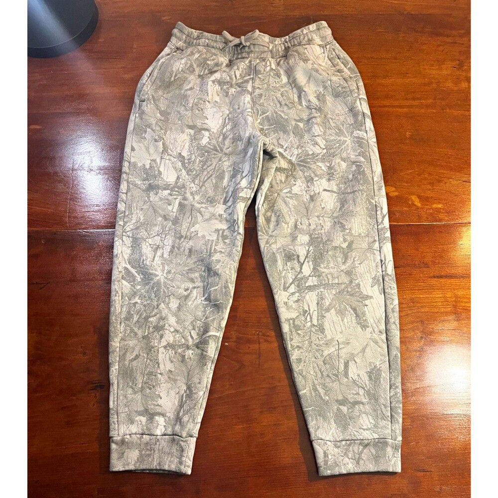 Hollister Gray Camo Jogger Pants Size S Elastic Waist Drawstring Pockets